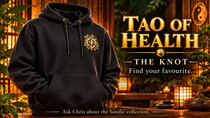 The Knot on a black hoodie